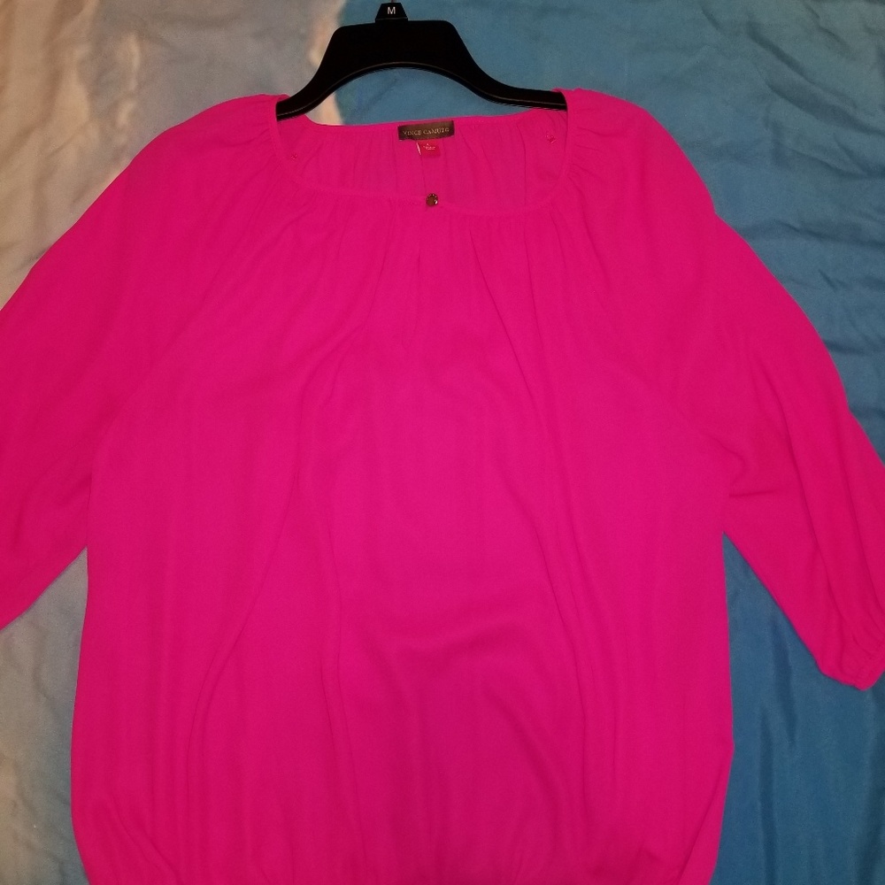 Bright pink top